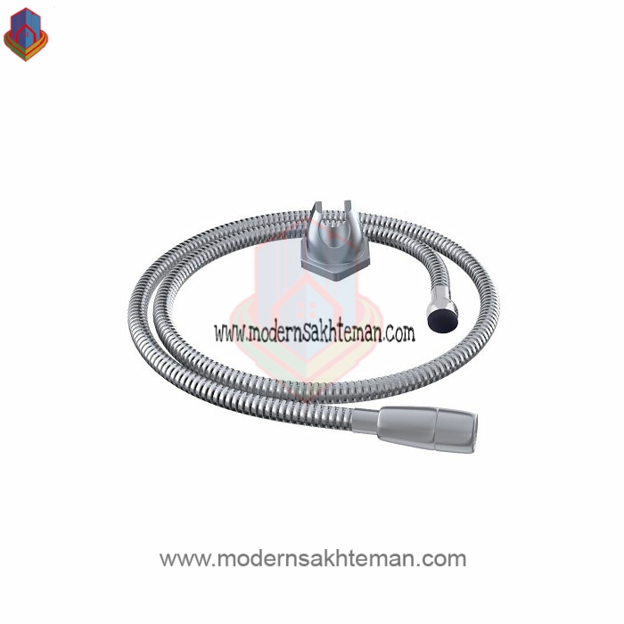 ۲۰۲۰-۱۱-۱۲-۱۵-۱۹-۳۳ شلنگ توالت(افتابه) ریز بافت کروم مات - Image 1
