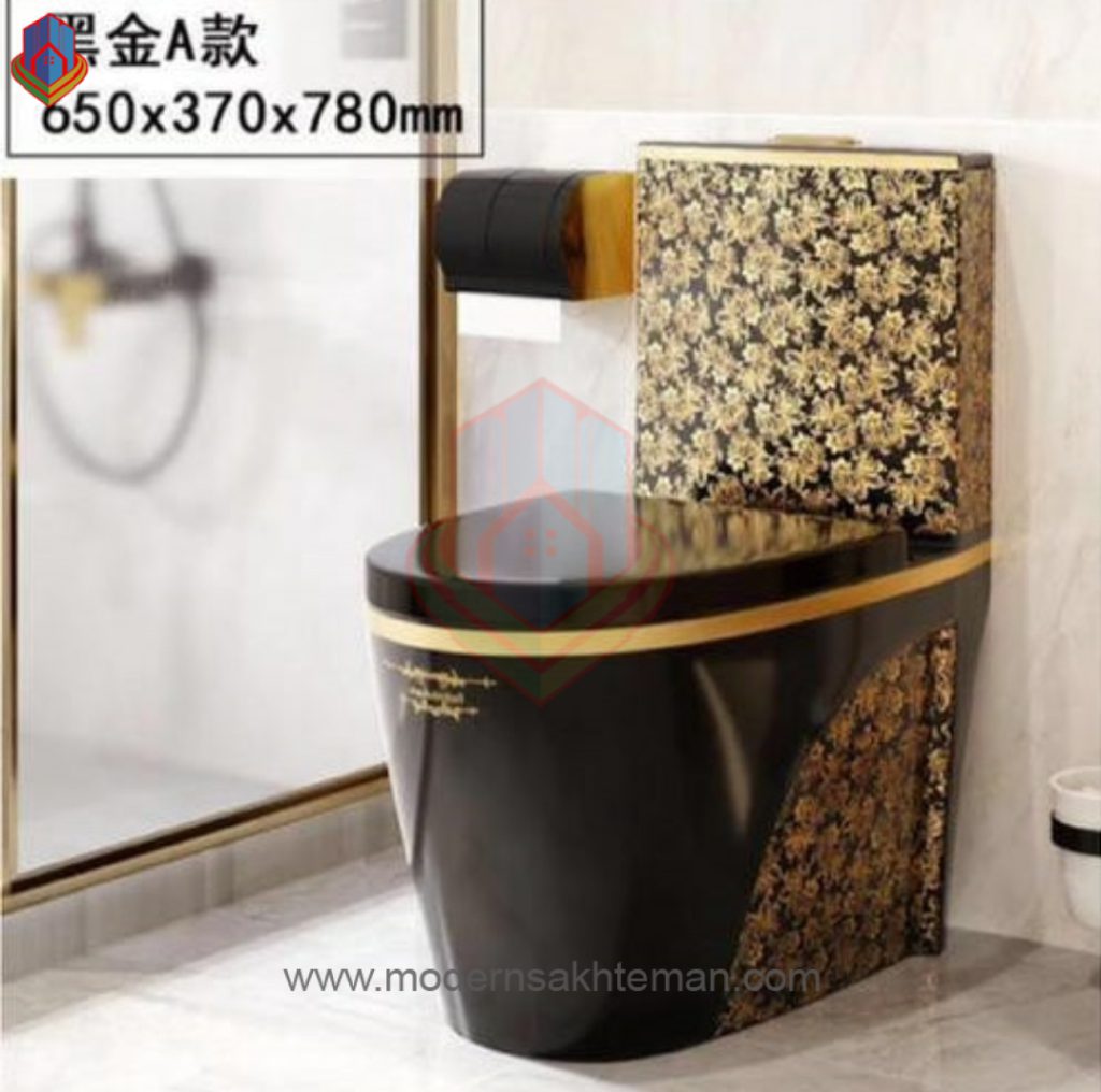 ۲۰۲۱-۰۷-۲۹-۱۹-۱۲-۰۲ توالت فرنگی لوکس مشکی طلایی مدل CH227_2 - Image 1